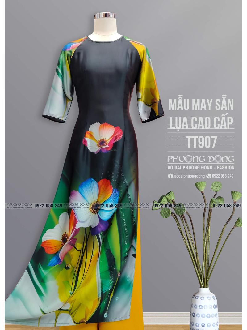 Áo Dài Truyền Thống Lụa Cao Cấp TT907